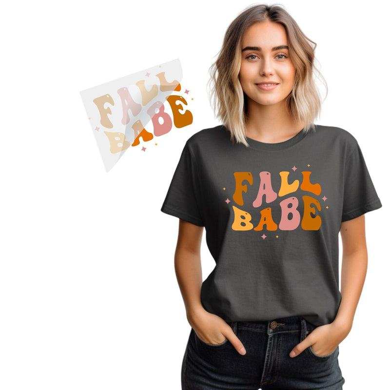Fall Babe Direct to Film Iron On Transfer Physical So Fontsy T-Shirt Iron-On Transfer Shop 8.5x11
