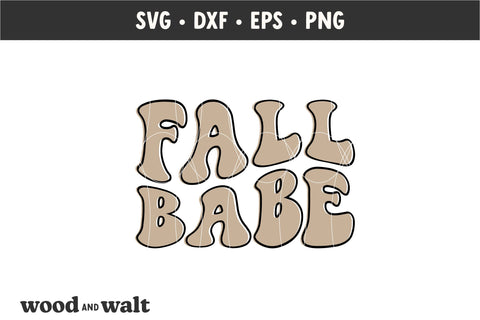 Fall Babe SVG | Retro Fall SVG SVG Wood And Walt 