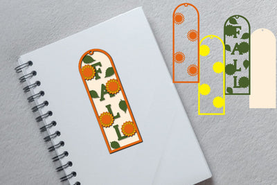 Fall Bookmark Papercut Layered 3D Paper zafrans studio 
