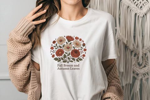 Fall Breeze And Autumn Leaves SVG Angelina750 