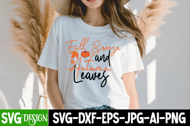 Fall Breeze And Autumn Leaves SVG Cut File ,Fall Breeze And Autumn Leaves Sublimation PNG SVG BlackCatsMedia 