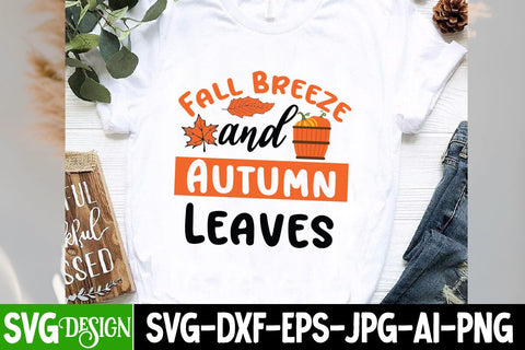 Fall Breeze And Autumn Leaves SVG Design, Fall Breeze And Autumn Leaves Sublimation PNG, Fall Farmhouse SVG Cut File , Fall Farmhouse SVG Quotes , Fall SVG Cut File, Autumn SVG Cut File SVG BlackCatsMedia 