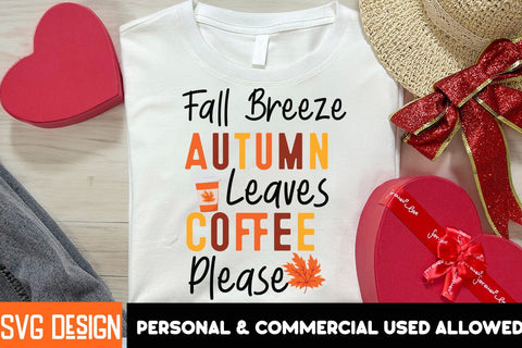 Fall Breeze Autumn Leaves Coffee Fall Breeze Autumn Leaves Coffee Please Please SVG Design Sublimation PNG SVG BlackCatsMedia 