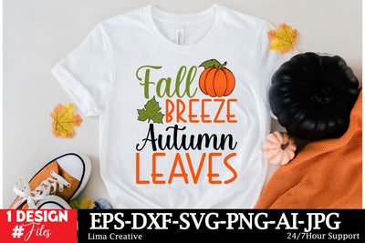 Fall Breeze Autumn Leaves SVG Cut File SVG Insomnia Std 