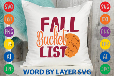 Fall Bucket List SVG DESIGN SVG Rafiqul20606 