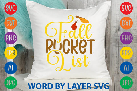 Fall Bucket List SVG DESIGN SVG Rafiqul20606 