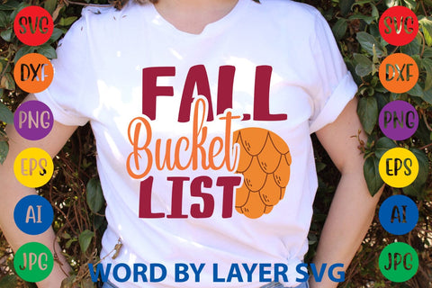 Fall Bucket List SVG DESIGN SVG Rafiqul20606 