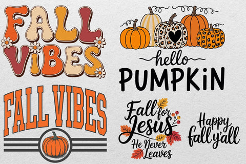Fall Bundle SVG, Fall Pumpkin SVG Bundle, Fall Decor Signs Bundle, Fall SVG Cut File Bundle, Autumn Svg Bundle, Thanksgiving Svg, Pumpkin SVG DesignDestine 