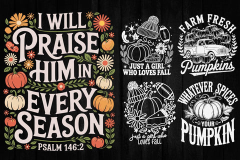 Fall Bundle SVG, Fall Pumpkin SVG Bundle, Fall Decor Signs Bundle, Fall SVG Cut File Bundle, Autumn Svg Bundle, Thanksgiving Svg, Pumpkin SVG DesignDestine 