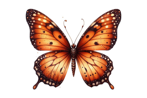 Fall Butterfly Garden Clipart Sublimation SVGista 