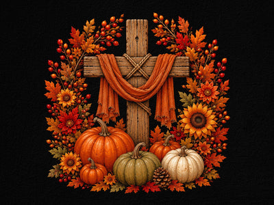 Fall Christian Cross Pumpkin Clipart PNG SVG artprintfile 