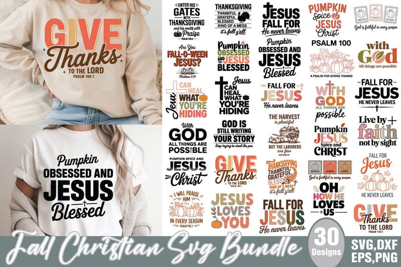 Fall Christian Svg Bundle - So Fontsy