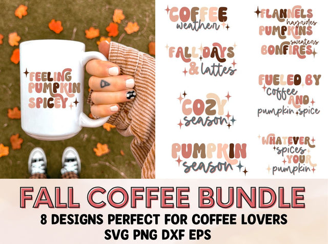 Fall Coffee Bundle Thumbnail - SVG PNG DXF EPS SVG So Fontsy Design Shop 