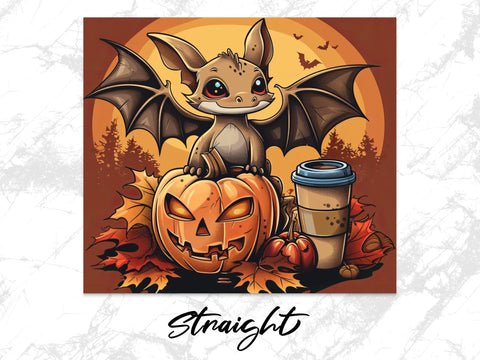 Fall Coffee Dragon Sublimation Tumbler Wrap Sublimation Fine Purple Elephant Creations 