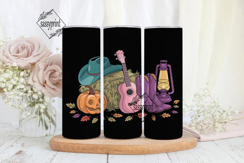 Fall Country Vibes 20oz Tumbler Sublimation sassyprint 