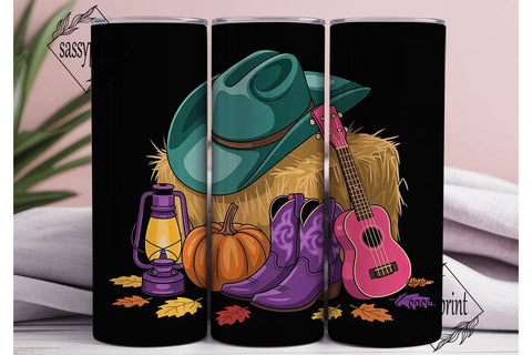 Fall Country Vibes 20oz Tumbler Sublimation sassyprint 