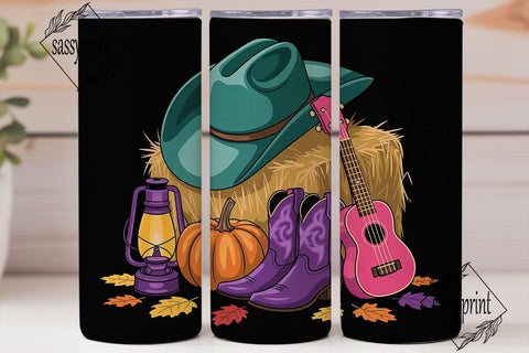 Fall Country Vibes 20oz Tumbler Sublimation sassyprint 