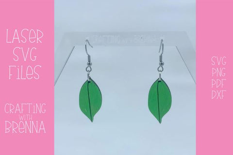 Fall Dangle Earrings Bundle Laser SVG File SVG Crafting With Brenna 