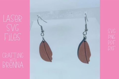 Fall Dangle Earrings Bundle Laser SVG File SVG Crafting With Brenna 