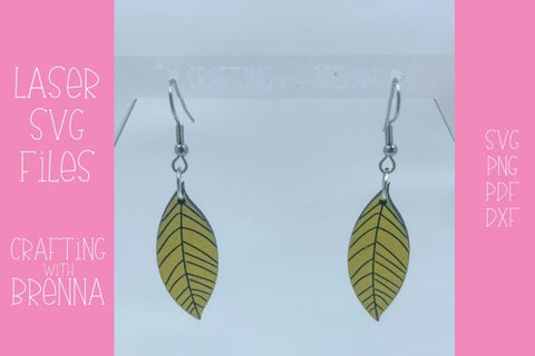 Fall Dangle Earrings Bundle Laser SVG File SVG Crafting With Brenna 