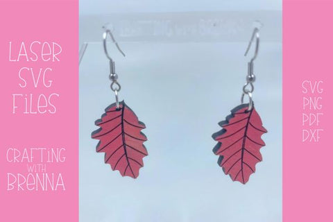 Fall Dangle Earrings Bundle Laser SVG File SVG Crafting With Brenna 