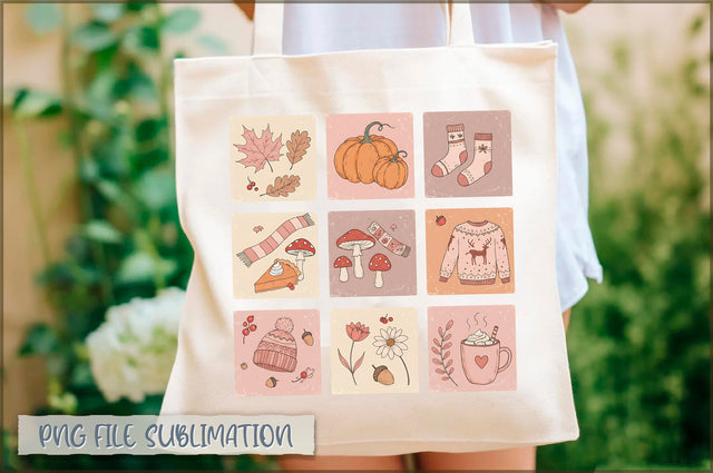 Fall Doodle Womens Tote Bag Sublimation Shetara Begum 