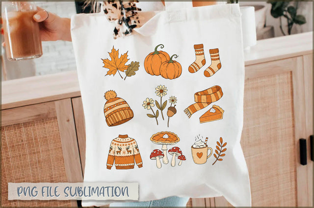 Fall Doodle Womens Tote Bag Sublimation Shetara Begum 