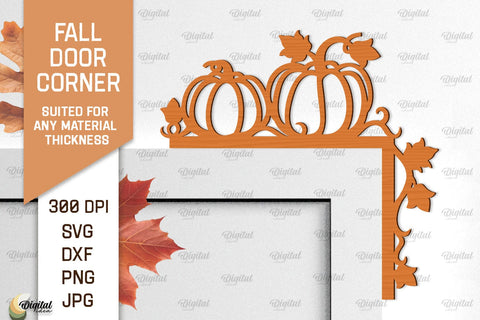 Fall Door Corners LaserCut Bundle. Fall Door Trims SVG SVG Evgenyia Guschina 