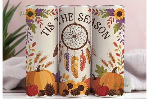 Fall Dreamcatcher 20oz Tumbler Wrap Sublimation PixelChick 