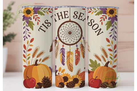 Fall Dreamcatcher 20oz Tumbler Wrap Sublimation PixelChick 