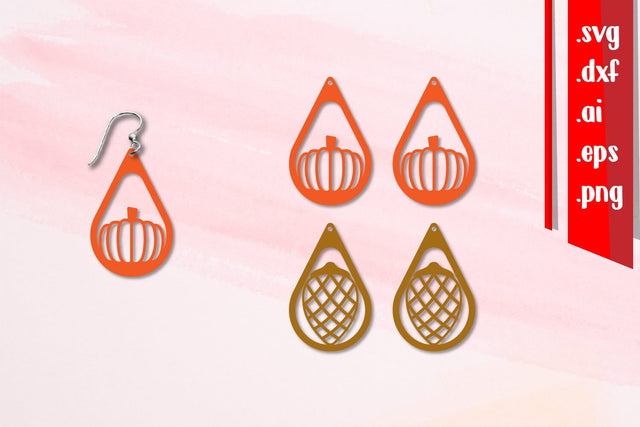 Fall Earrings 2 SVG zafrans studio 