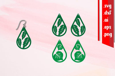 Fall Earrings SVG zafrans studio 