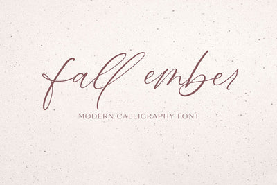 Fall Ember Calligraphy Script Font Beck McCormick 