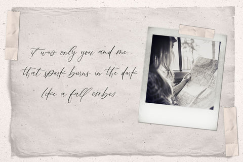 Fall Ember Calligraphy Script Font Beck McCormick 