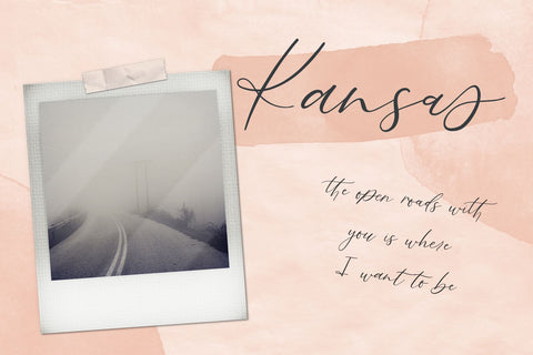 Fall Ember Calligraphy Script Font Beck McCormick 