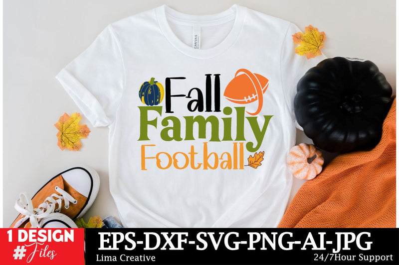 Fall Family Football SVG CUt File SVG Insomnia Std 