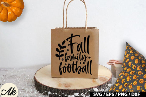 Fall Family Football SVG Design SVG akazaddesign 