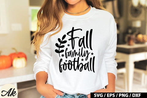 Fall Family Football SVG Design SVG akazaddesign 