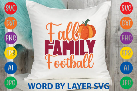 Fall Family Football SVG DESIGN SVG Rafiqul20606 