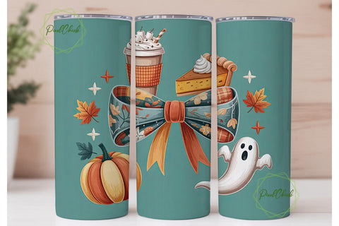 Fall Festive Treats 20oz Tumbler Wrap Sublimation PixelChick 