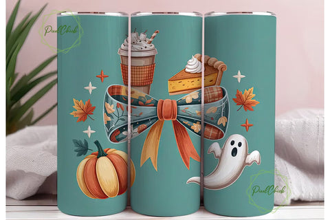 Fall Festive Treats 20oz Tumbler Wrap Sublimation PixelChick 