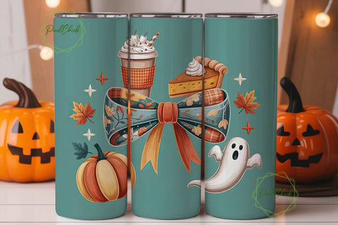 Fall Festive Treats 20oz Tumbler Wrap Sublimation PixelChick 