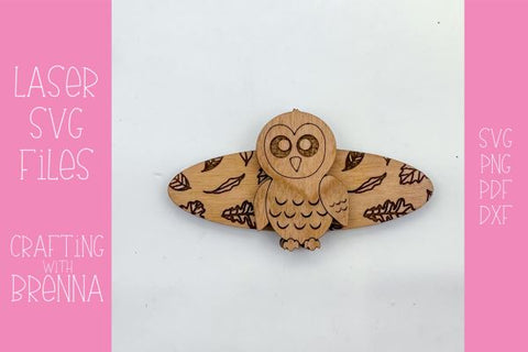 Fall Floral Hair Clip Bundle Laser SVG File SVG Crafting With Brenna 