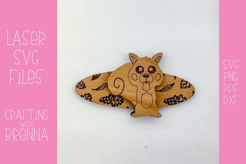 Fall Floral Hair Clip Bundle Laser SVG File SVG Crafting With Brenna 