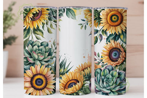 Fall Floral Watercolor 20oz Tumbler Wrap Sublimation PixelChick 