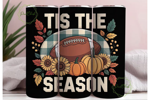 Fall Football 20oz Tumbler Wrap Sublimation PixelChick 