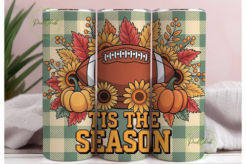 Fall Football 20oz Tumbler Wrap Sublimation PixelChick 