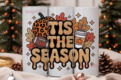 Fall Football Tumbler Wrap 20oz Sublimation DesignSVG 