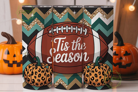 Fall Football Tumbler Wrap Sublimation PixelChick 