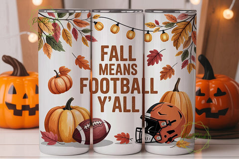 Fall Football Tumbler Wrap Sublimation PixelChick 